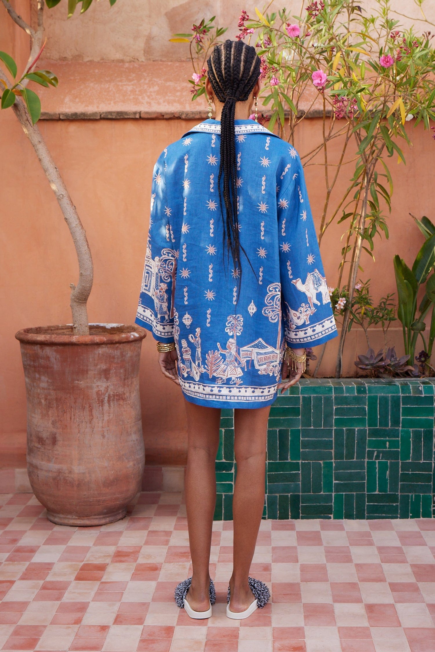 ALMAIS Acacia Mini Dress in Blue - ALMAIS 16 AU/UK (12 US)