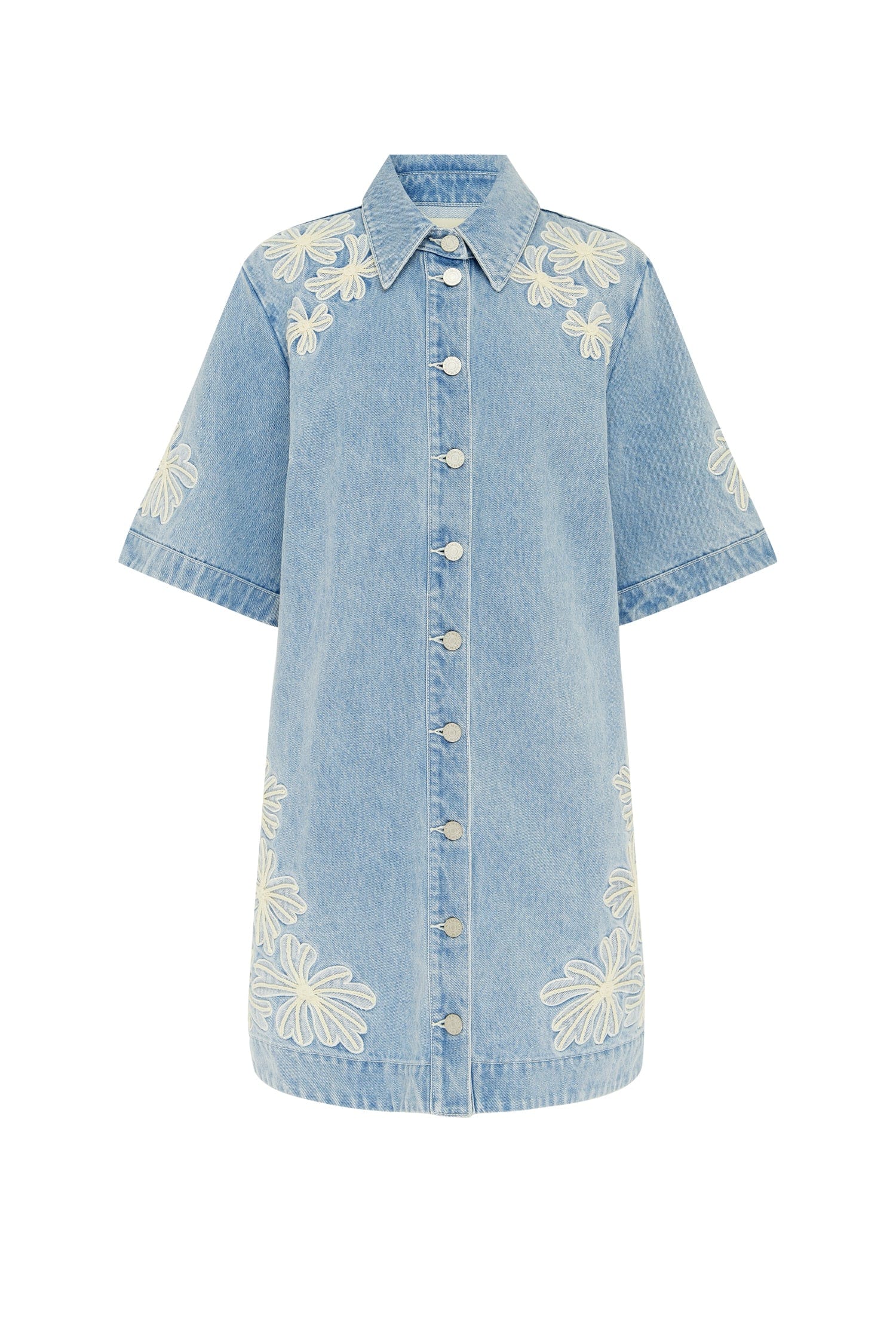 CHARLENE DENIM MINI DRESS CHARLENE DENIM MINI DRESS