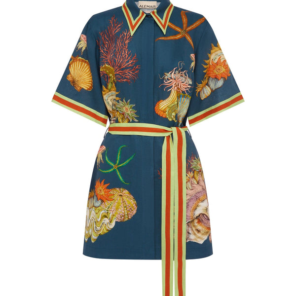 DORIAN LINEN MINI DRESS – ALEMAIS