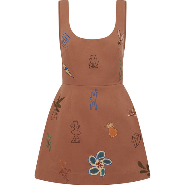 alemais play embroidered mini dress Alémais Dusty Embroidered MINI Dress 16 AU/UK (12 US)