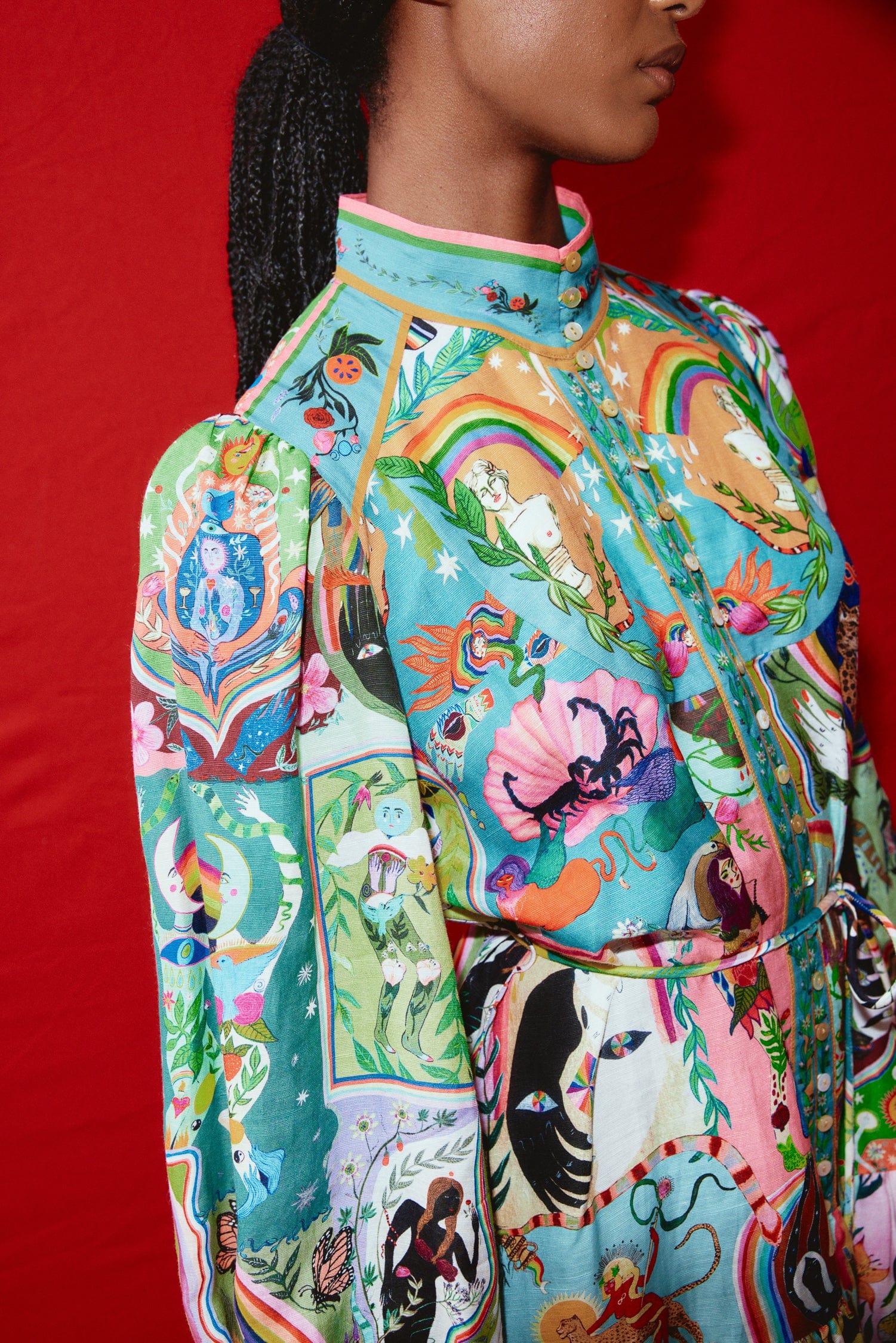 【Alemais】フローラルコットンミニドレス Alemais】フローラルコットンミニドレス ALL DRESSES – ALEMAIS