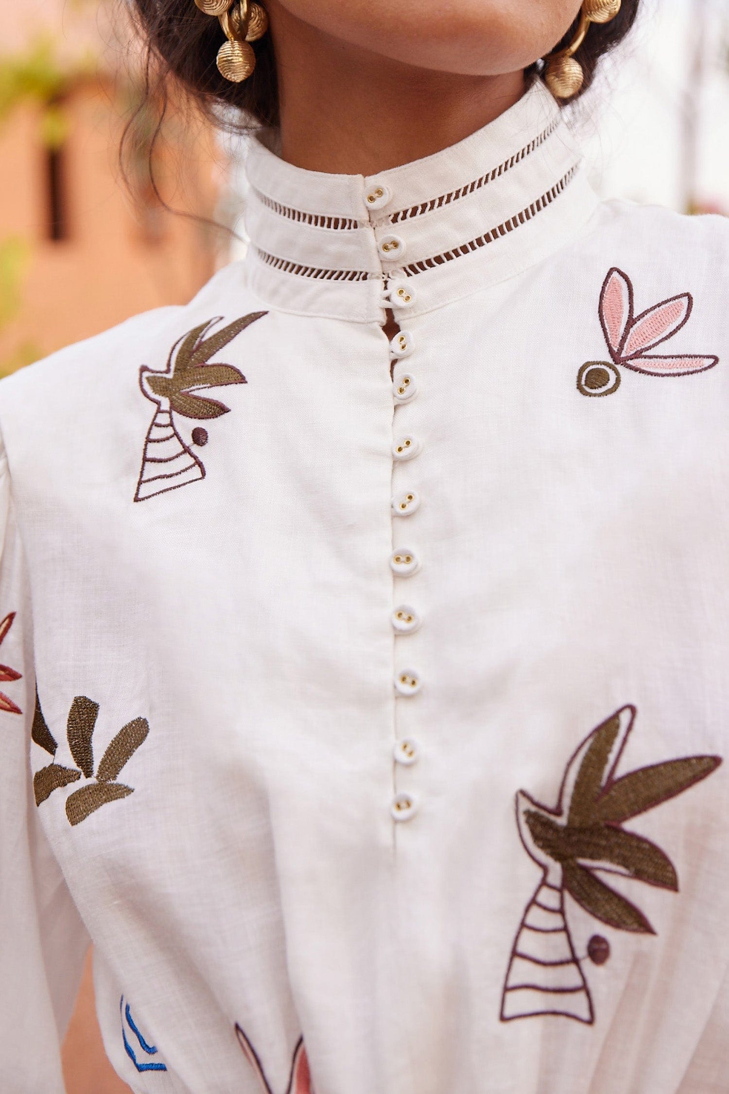 Mina Embroidered Mini Dress White - Almais Official Mina Embroidered Mini Dress White - Almais Official