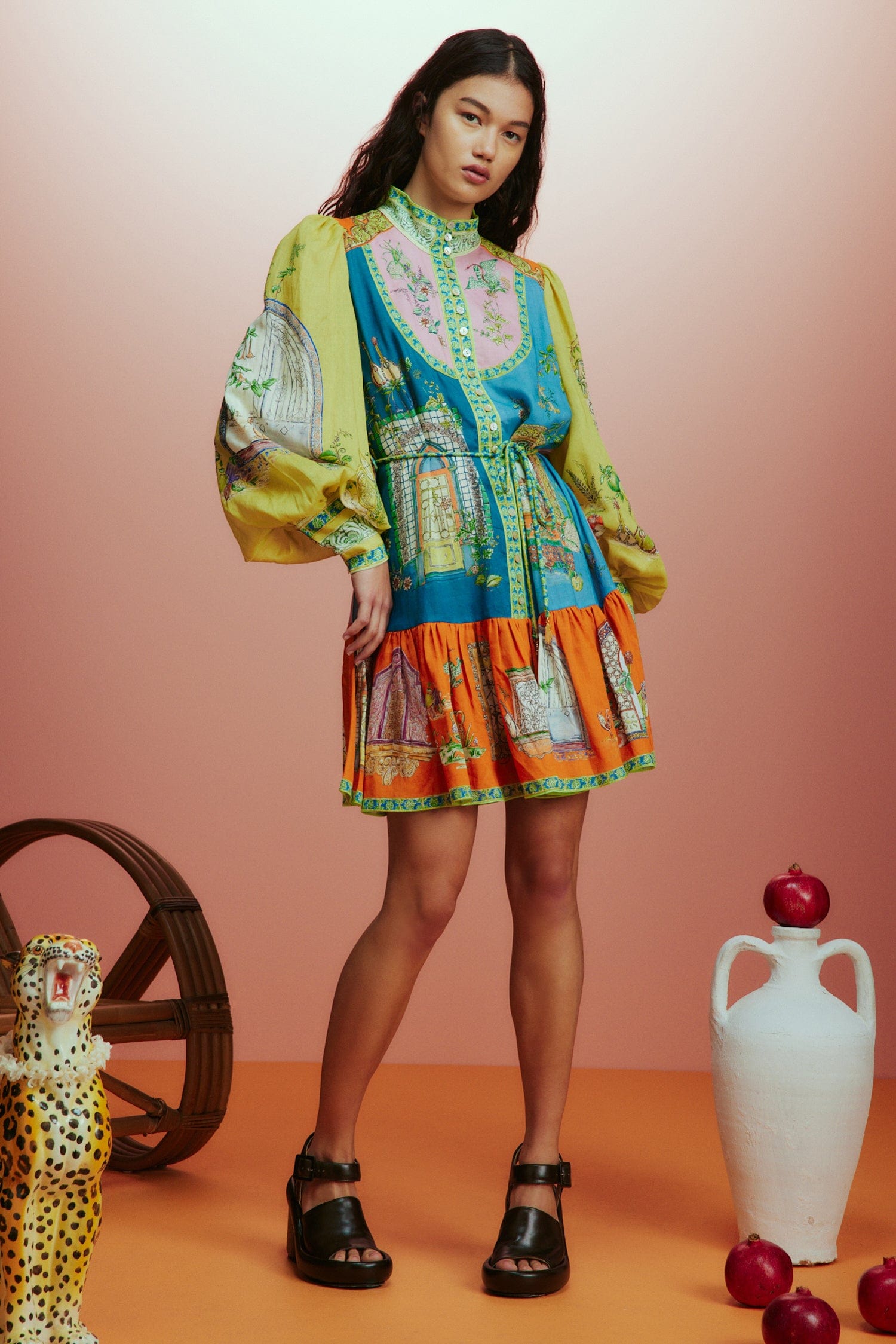 オールインワン・サロペット Alemais Multicolored Monte Mini Dress MONTE MINI DRESS – ALEMAIS