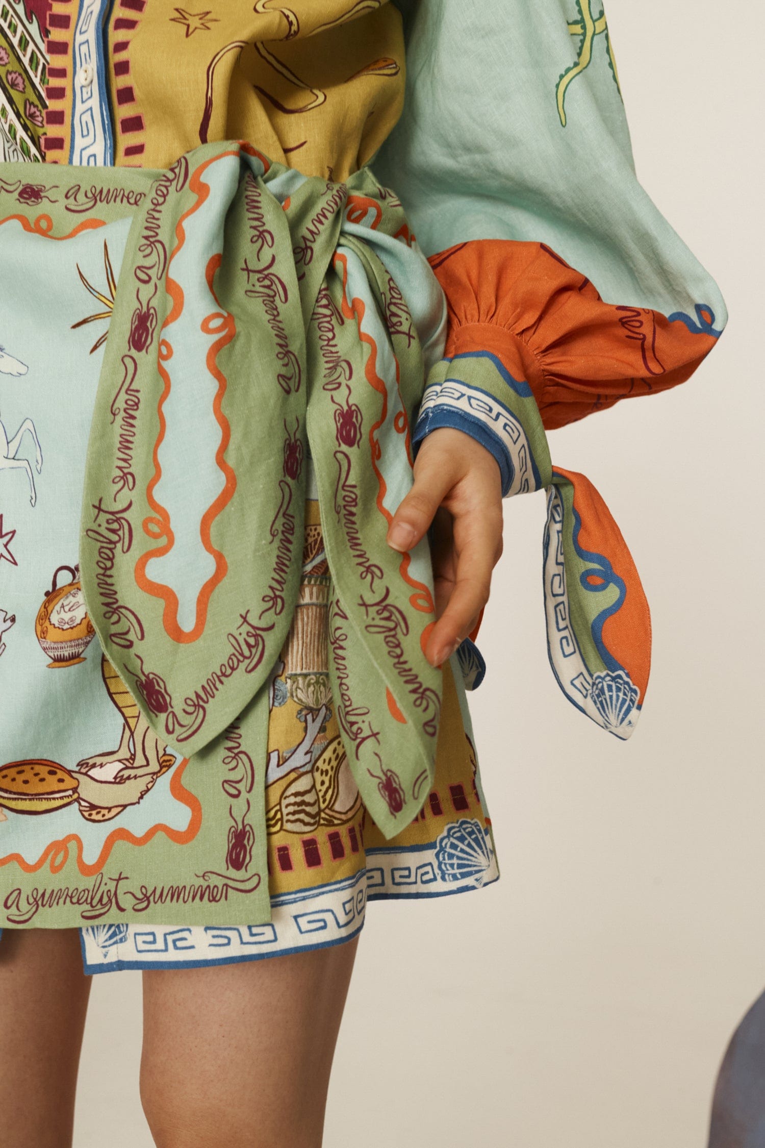オールインワン・サロペット Alemais Surrealist Summer Ramie Shirt Dress SURREALIST SUMMER RAMIE SHIRTDRESS – ALEMAIS US
