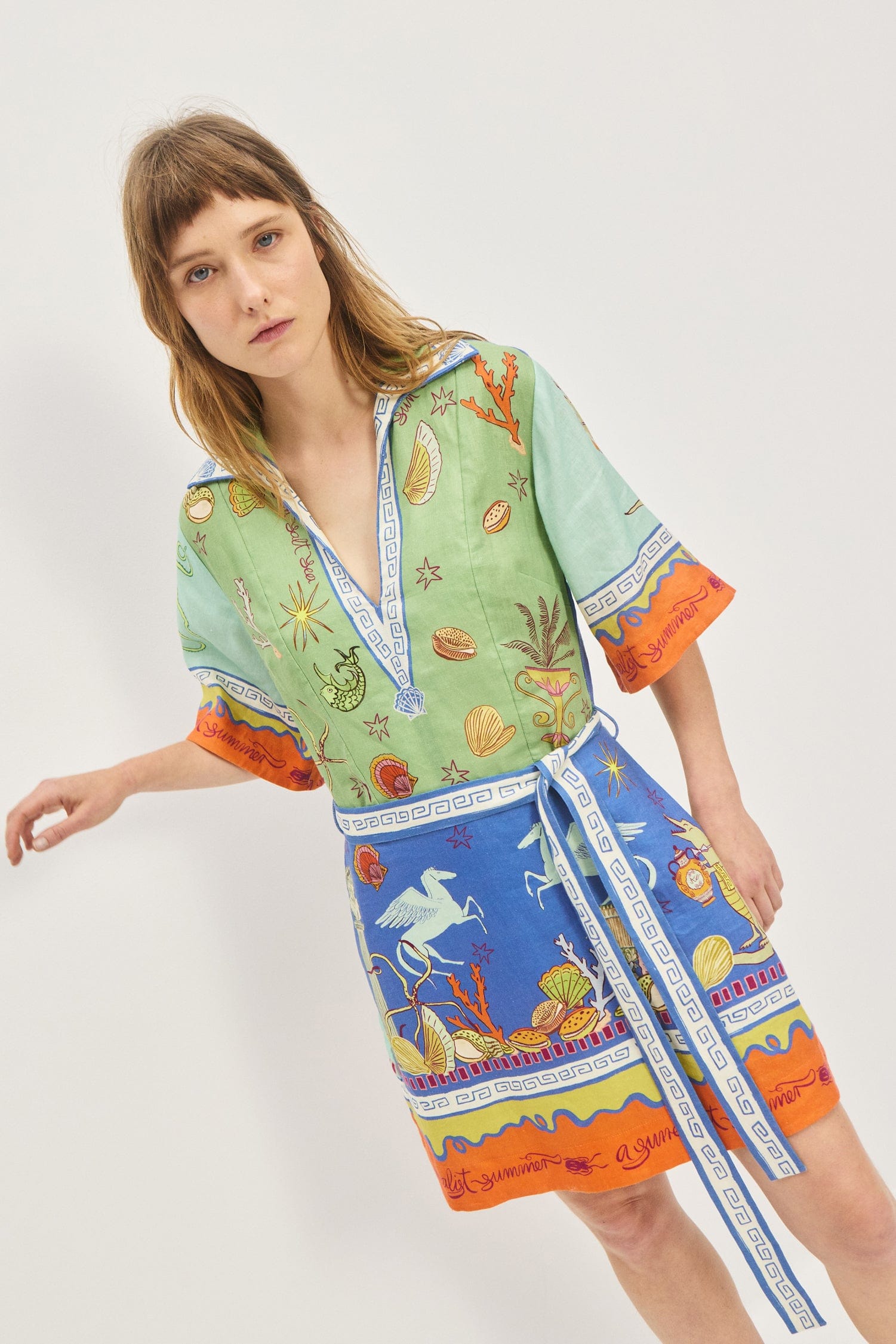 SURREALIST SUMMER V MINI DRESS