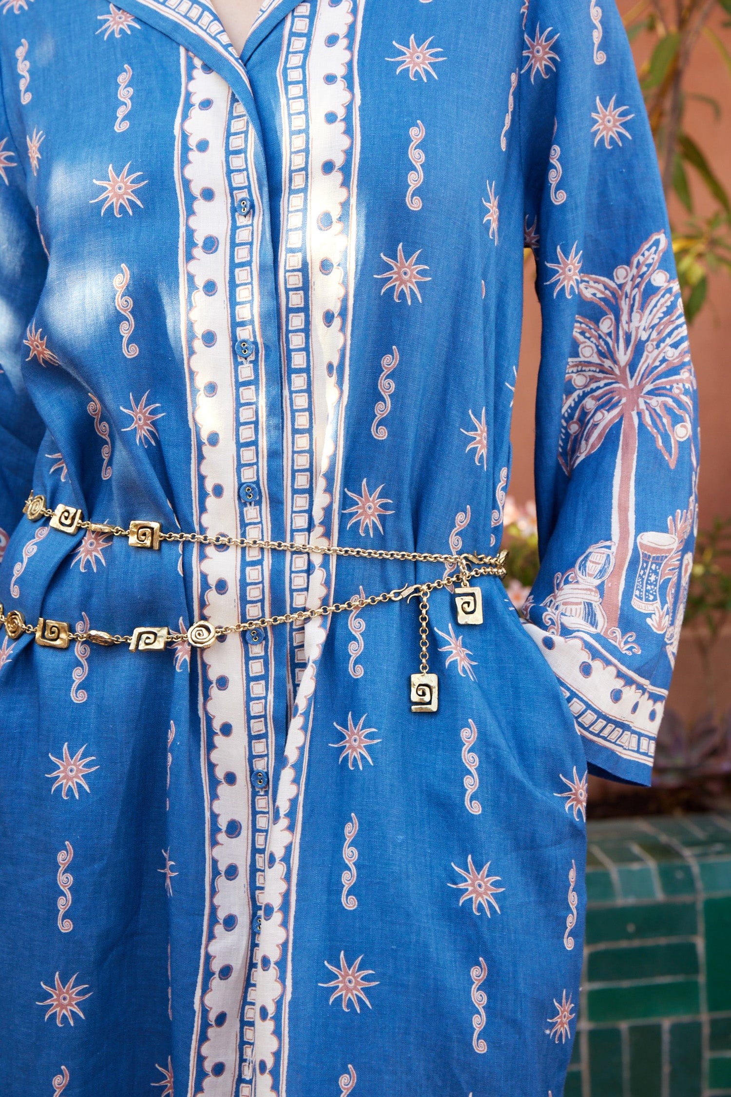 Almais Acacia Shirtdress in Blue Floral - Almais 10 AU/UK (6 US)