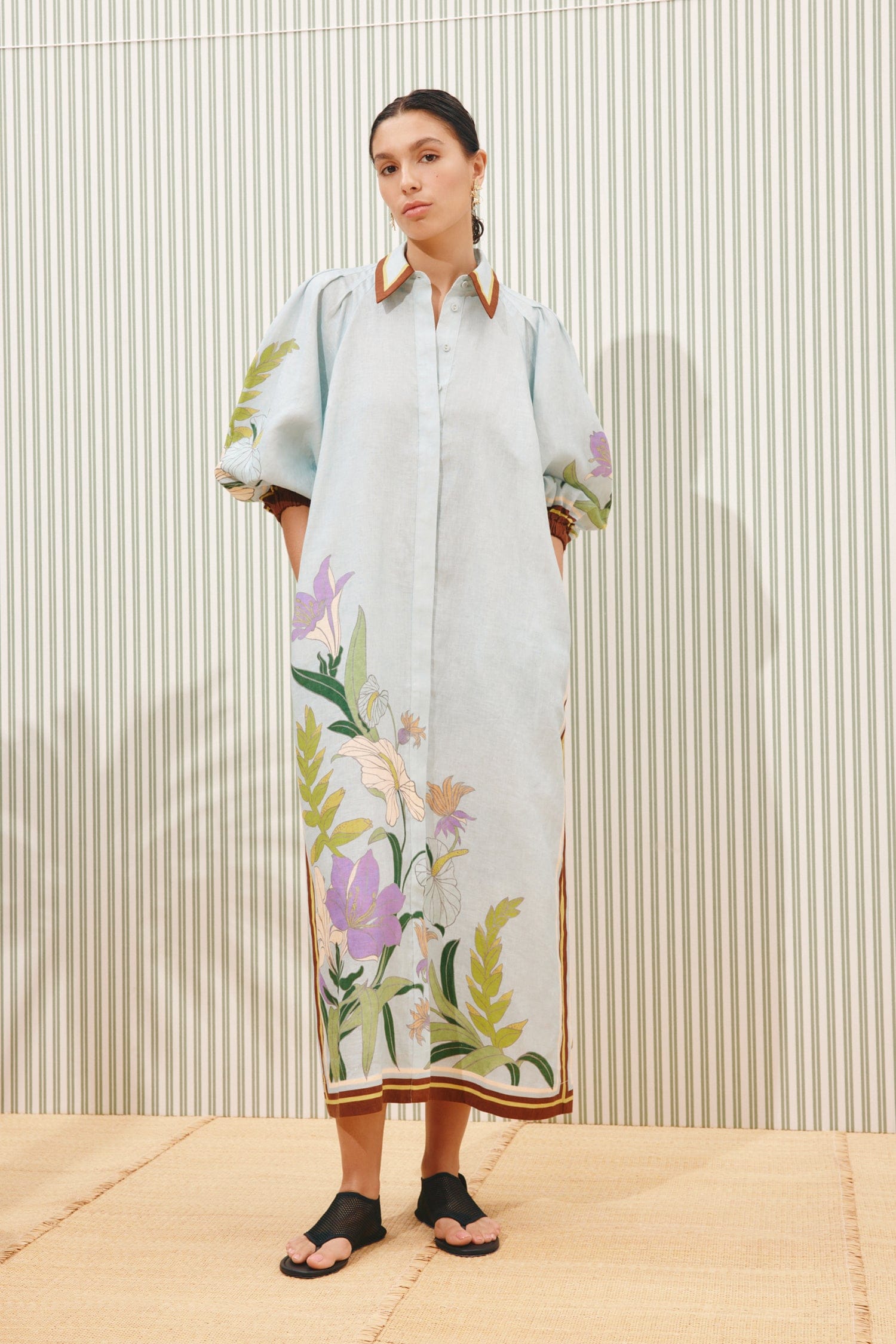 alemais linen shirt dress ALMAIS Tommasina Linen Shirt Dress
