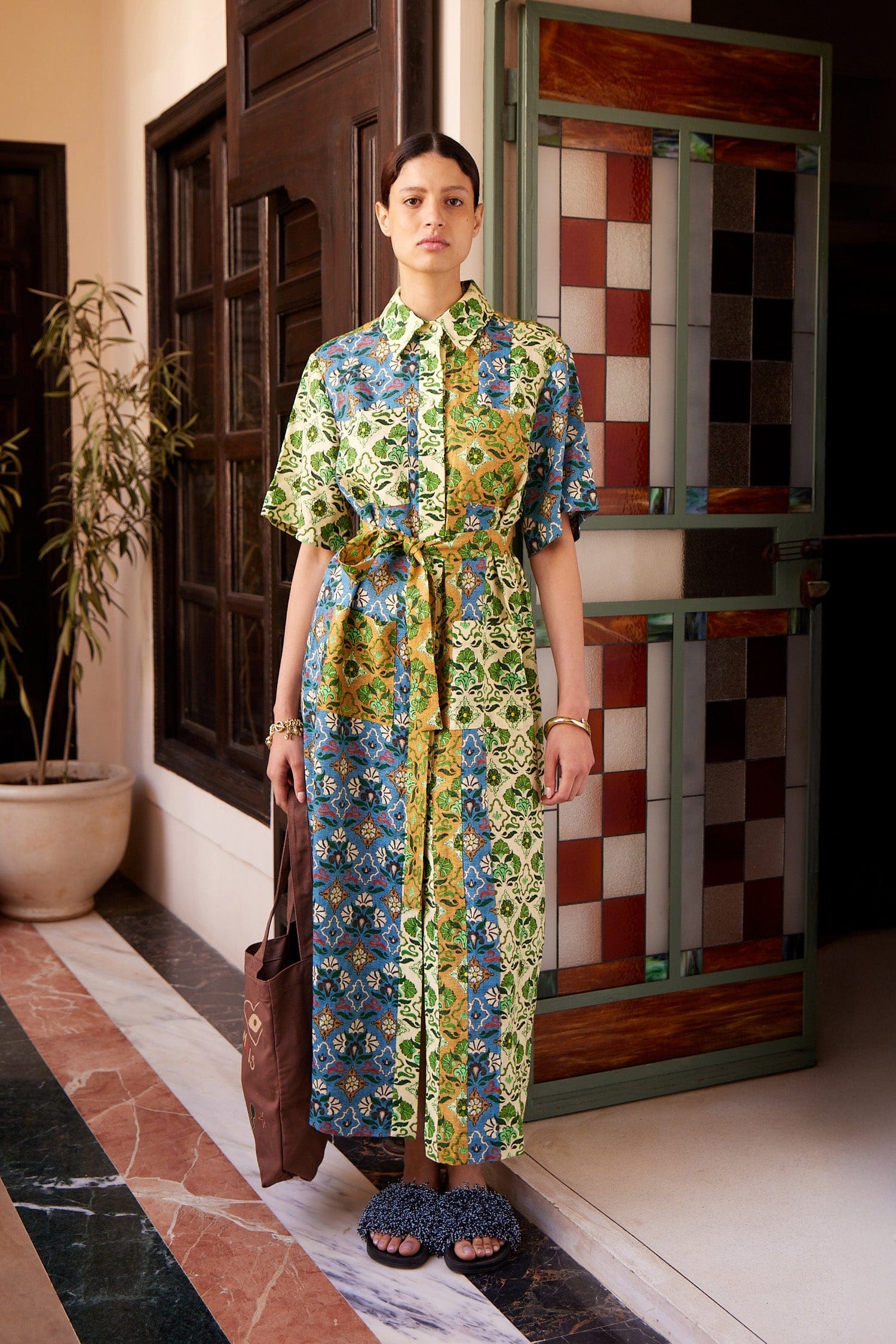 ALMAIS Ali Spliced Shirtdress 8 AU/UK (4 US) ALMAIS Ali Spliced Shirtdress 8 AU/UK (4 US)