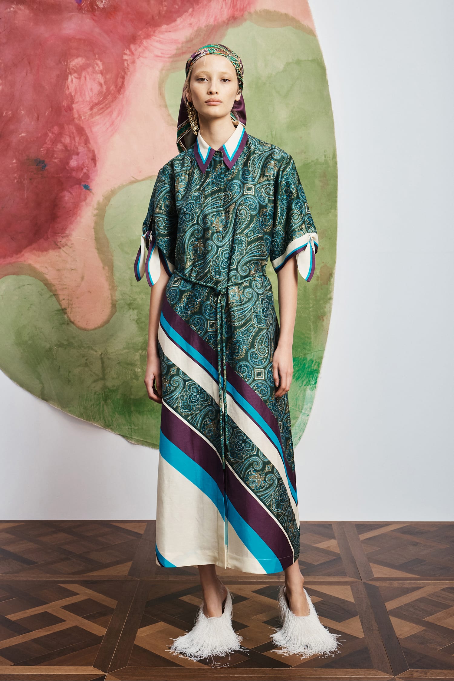 Alémais, Joni Printed Linen-Blend Shirt dress, Women, Multicolor, US 4, Dresses