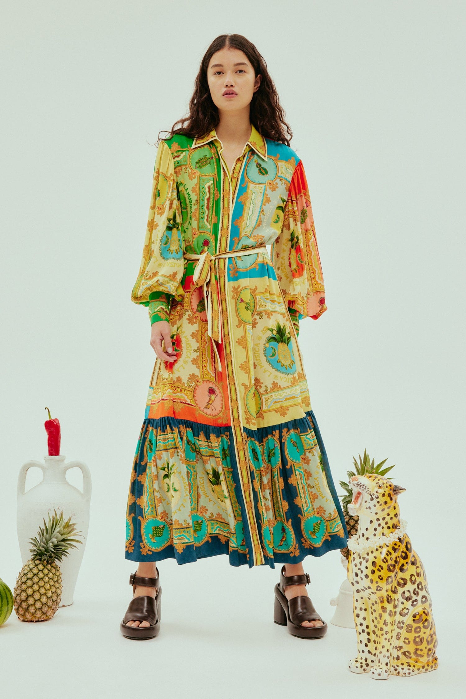 LA MUSICA SILK SHIRTDRESS