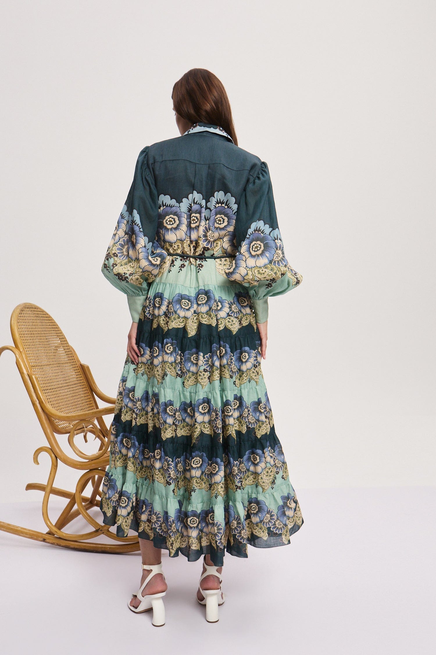 alemais madalena mini dress Madalena Shirt Dress in Blue Floral