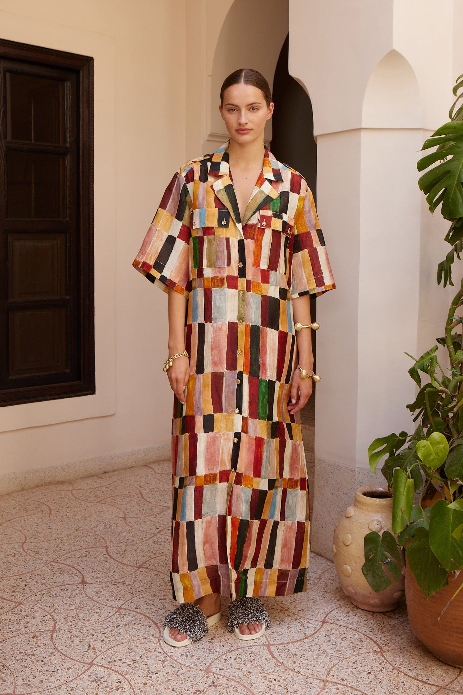 ALÉMAIS Marjorelle Shirtdress 14 AU/UK (10 US)