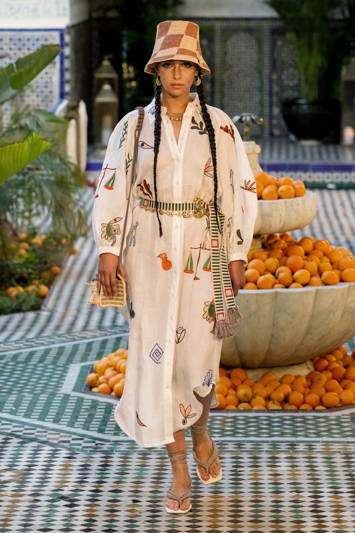 Mina Embroidered Shirtdress Cream / 6 AU/UK (2 US)