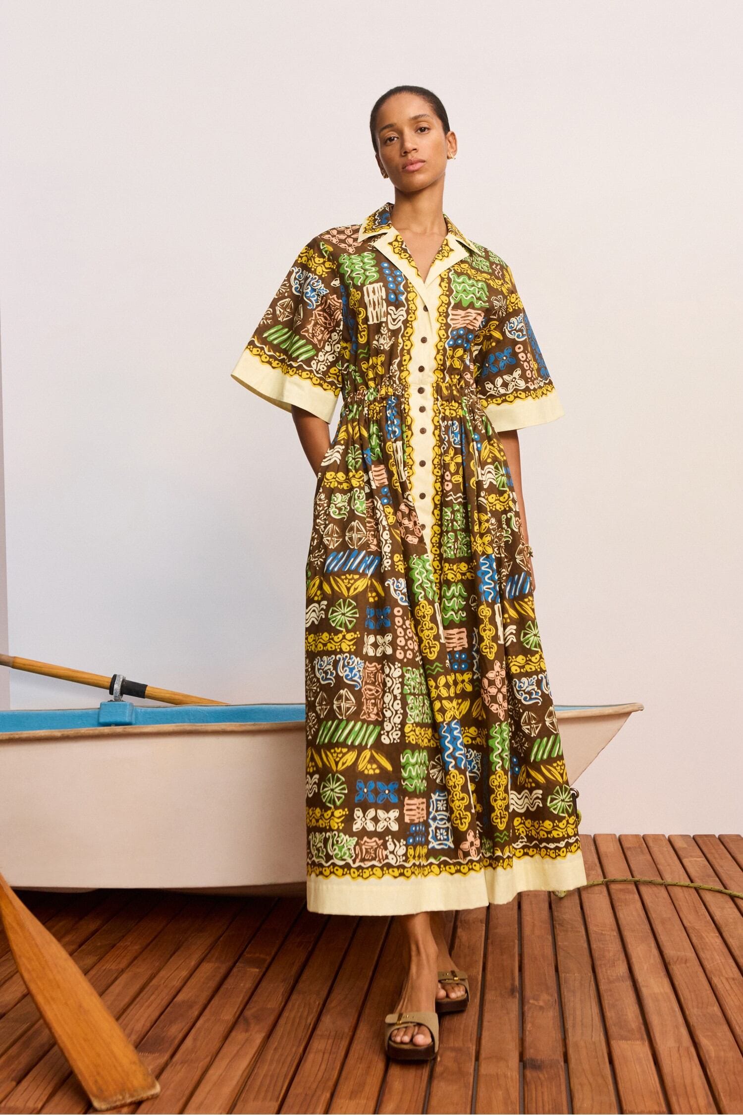 Ameri Vintage MILLEFEUILLE SHIRT DRESS Ameri VINTAGE 【公式通販】