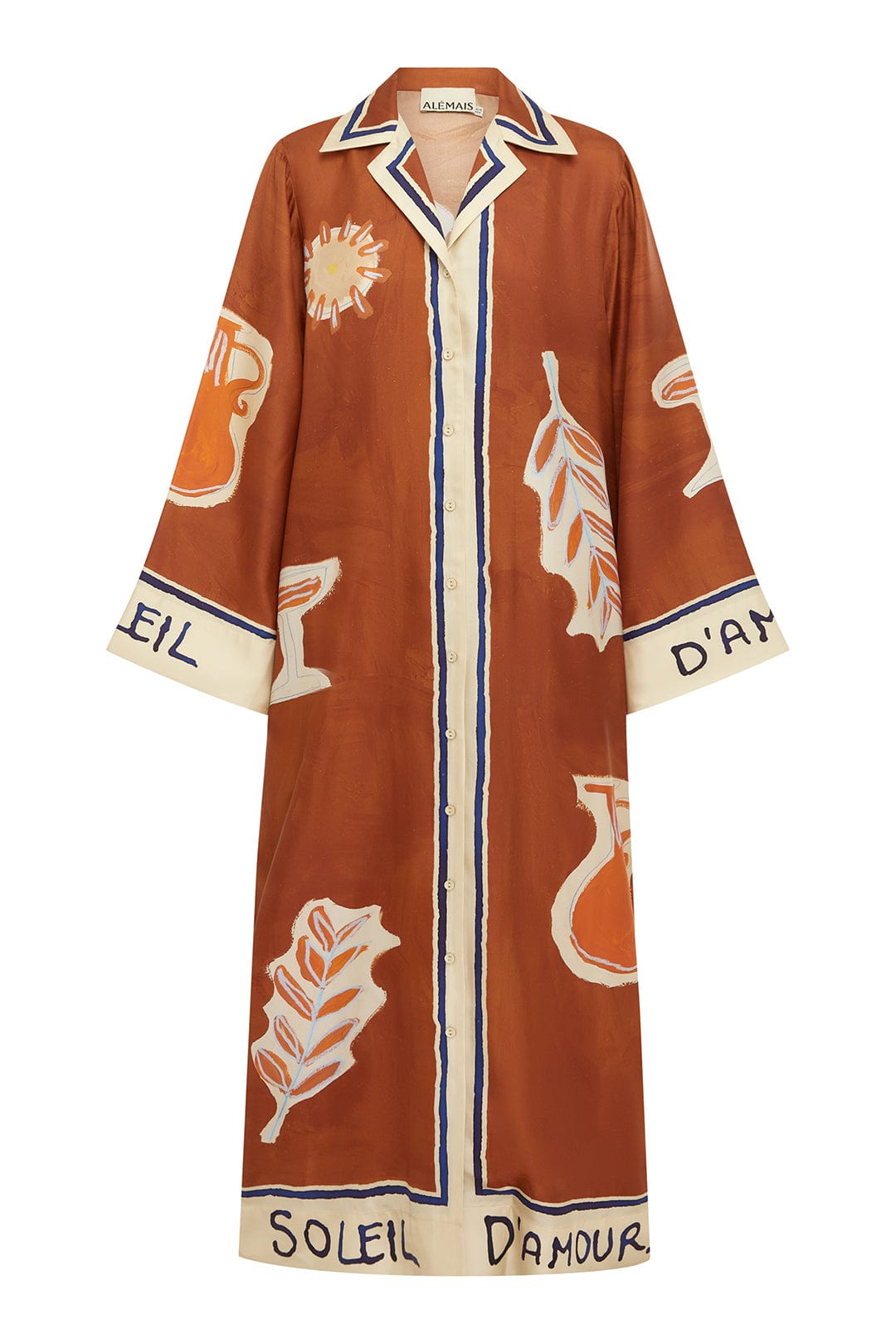 Alemais Multicolor Silk Casual Dress 12