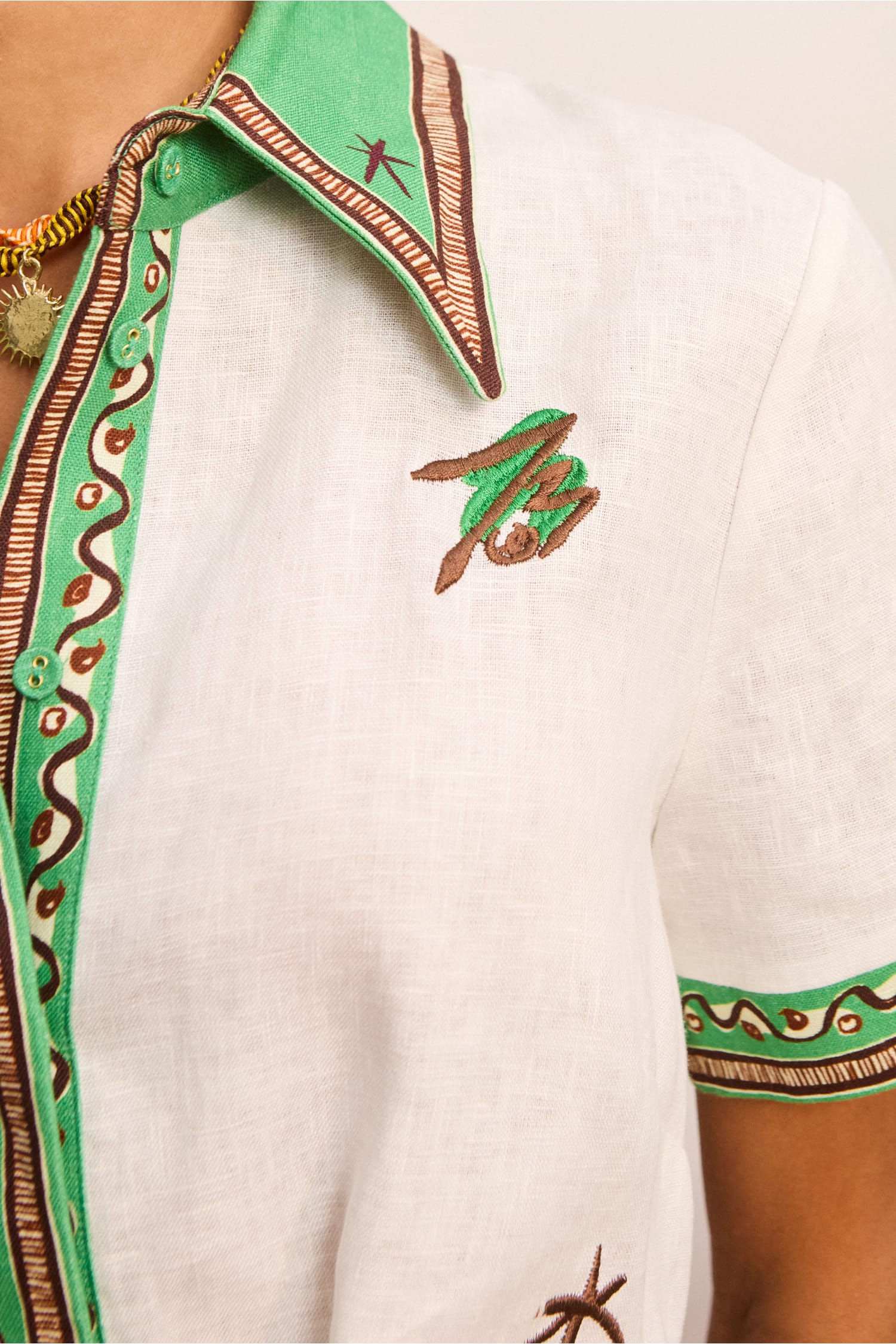 alemais embroidered shirt dress  Effortlessly Chic , Step out in style with this stunning Alemais  Checkers Embroidered Shirtdress! The luxurious fabric and flattering  silhouette make it perfect for any occasion. Paired with the