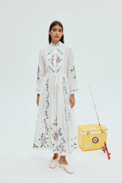 【Alemais】 Willa embroideredリネンショート alemais-sustainable-short-