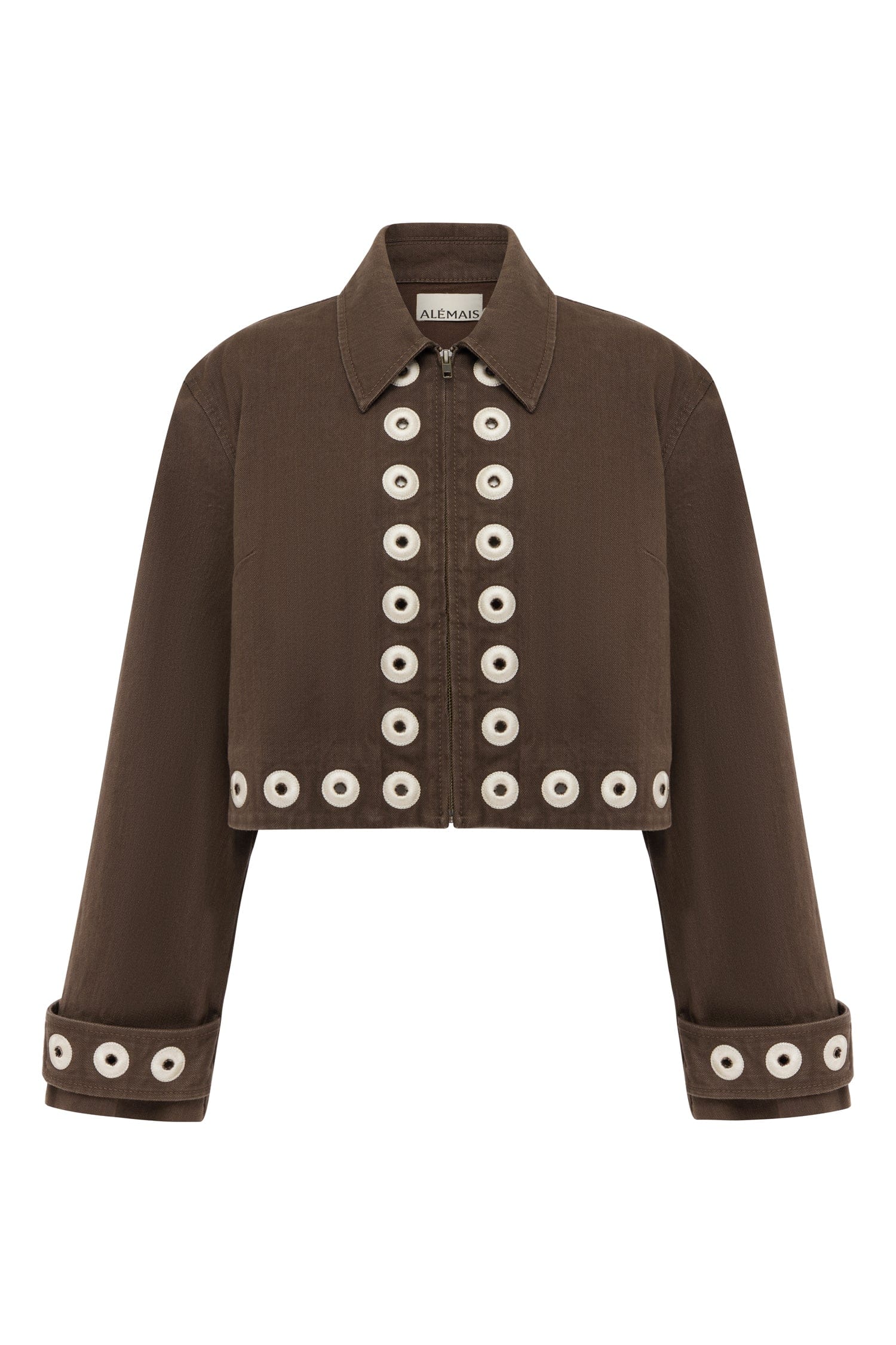 Tobe Denim Jacket in Chocolate Brown