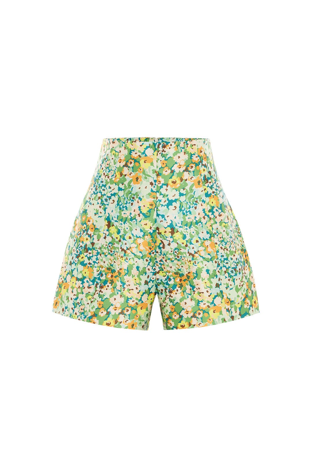 ショートパンツ ALEMAIS Women Shorts  Burmudas 4891P MULTI GREEN BBX Lephsnt Womens Wide Leg Shorts 9 Inch High Waisted Knee