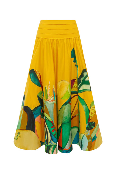 Mokshini Printed Cotton Skirt - Alémais Official