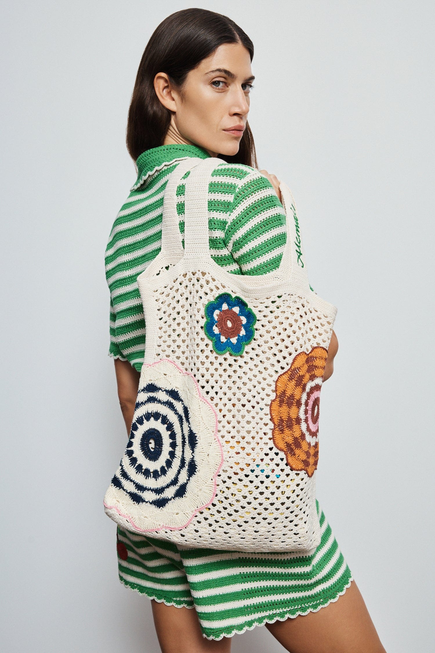 完売品　24ssエメレオンドレ　Crochet Tote Elma Cream Crochet Tote - Alémais | Exclusive