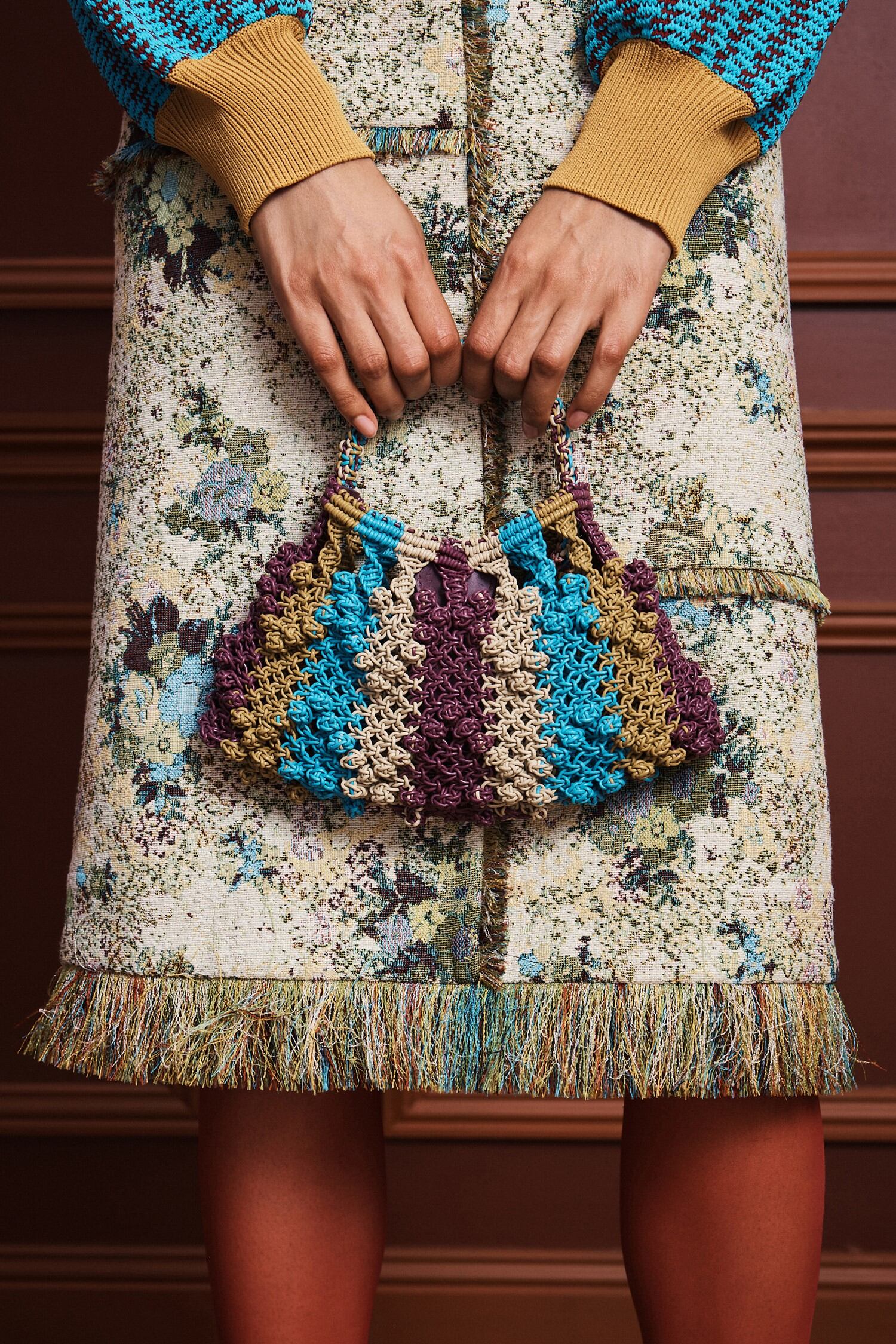 Leather 2018 New Bag LEATHER MICRO CRESCENT BAG MULTI
